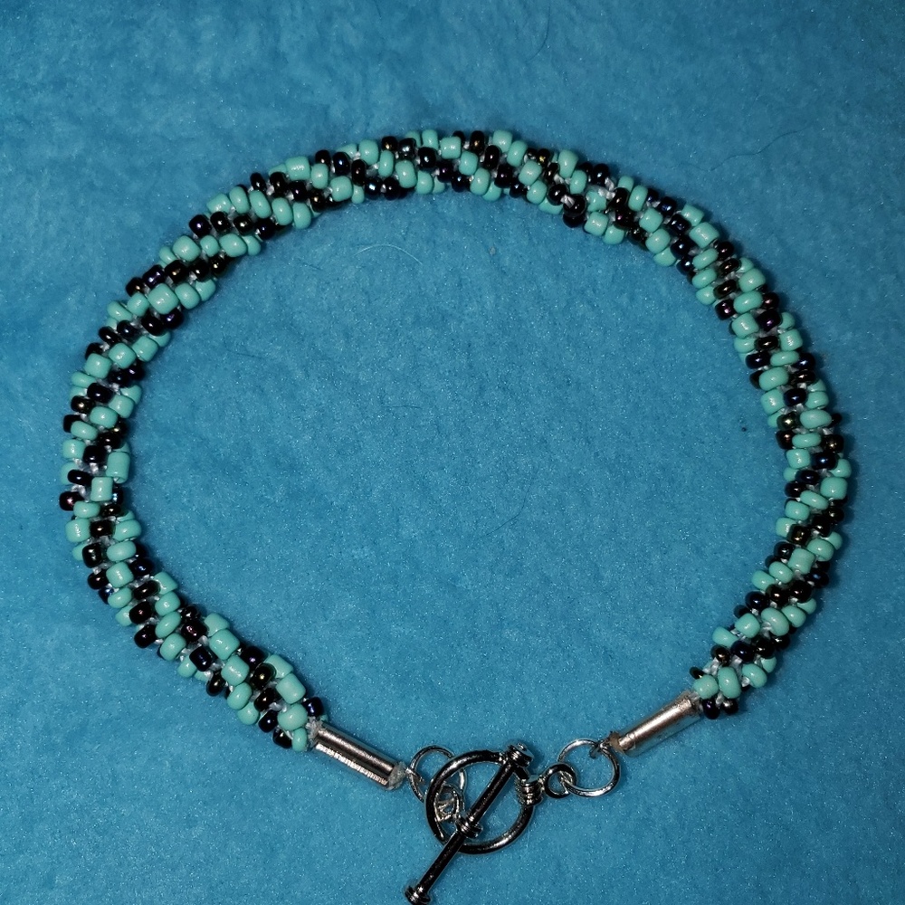 Japanese beaded kumihimo bracelet